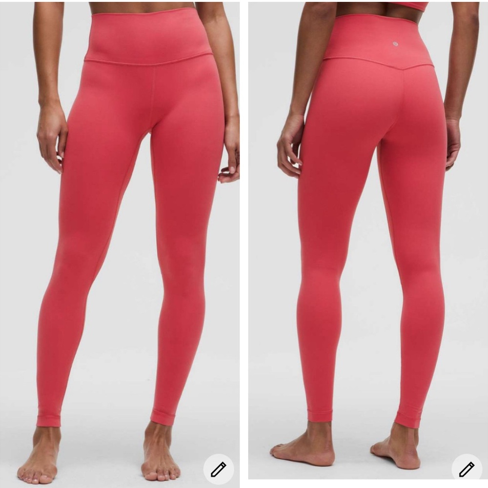 Lululemon Align HR Leggings 28” Desert Red Size 4 NWT